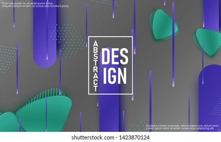 Fluid shapes. 3D background. Modern design. Liquid background. Vector illustration.