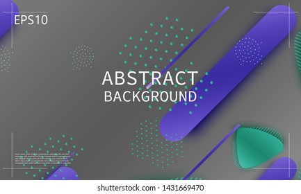 Fluid shapes. 3D background. Modern design. Liquid background. Vector illustration.