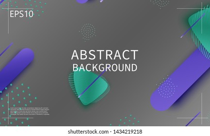 Fluid shapes. 3D background. Modern design. Liquid background. Vector illustration.