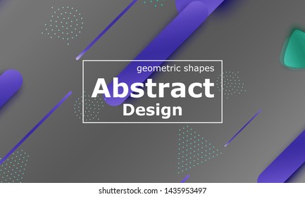 Fluid shapes. 3D background. Modern design. Liquid background. Vector illustration.
