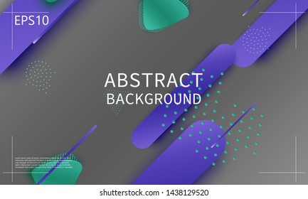 Fluid shapes. 3D background. Modern design. Liquid background. Vector illustration.