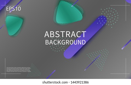 Fluid shapes. 3D background. Modern design. Liquid background. Vector illustration.