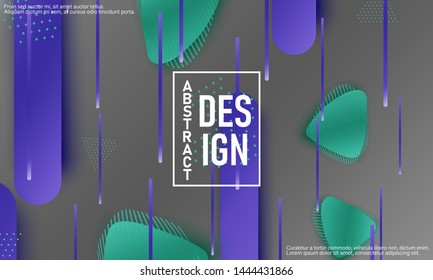 Fluid shapes. 3D background. Modern design. Liquid background. Vector illustration.