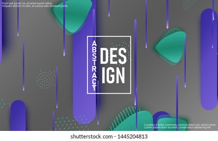 Fluid shapes. 3D background. Modern design. Liquid background. Vector illustration.
