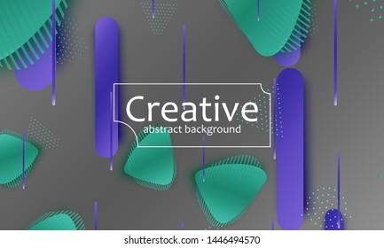 Fluid shapes. 3D background. Modern design. Liquid background. Vector illustration.