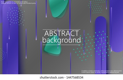 Fluid shapes. 3D background. Modern design. Liquid background. Vector illustration.
