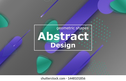 Fluid shapes. 3D background. Modern design. Liquid background. Vector illustration.