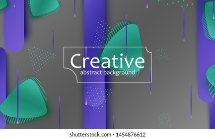 Fluid shapes. 3D background. Modern design. Liquid background. Vector illustration.