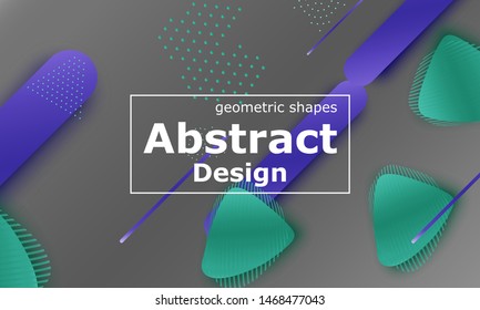 Fluid shapes. 3D background. Modern design. Liquid background. Vector illustration.