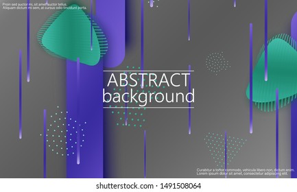 Fluid shapes. 3D background. Modern design. Liquid background. Vector illustration.