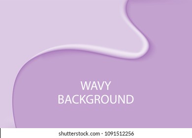 Fluid Shapes with 3D Effect. Abstract Wavy Background in Pastel Color Design. Composition with Gradient Mesh. Liquid Forms. Abstract Fluid Shapes for Wallpaper, Web Design, Brochure, Visit Card.