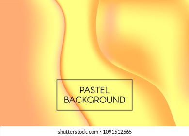 Fluid Shapes with 3D Effect. Abstract Wavy Background in Modern Style. Composition with Gradient Mesh. Liquid Forms. Abstract Fluid Shapes for Wallpaper, Web Design, Brochure, Visit Card.