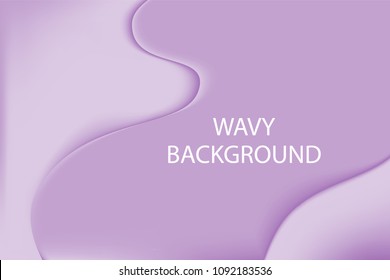 Fluid Shapes with 3D Effect. Abstract Wavy Background in Pastel Color Design. Composition with Gradient Mesh. Liquid Forms. Abstract Fluid Shapes for Wallpaper, Web Design, Brochure, Visit Card.