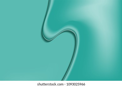Fluid Shapes with 3D Effect. Abstract Wavy Background in Modern Style. Composition with Gradient Mesh. Liquid Forms. Abstract Fluid Shapes for Wallpaper, Web Design, Brochure, Visit Card.