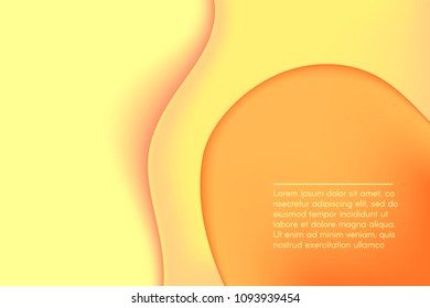 Fluid Shapes with 3D Effect. Abstract Wavy Background in Modern Style. Composition with Gradient Mesh. Liquid Forms. Abstract Fluid Shapes for Wallpaper, Web Design, Brochure, Visit Card.