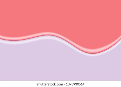 Fluid Shapes with 3D Effect. Abstract Wavy Background in Pastel Color Design. Composition with Gradient Mesh. Liquid Forms. Abstract Fluid Shapes for Wallpaper, Web Design, Brochure, Visit Card.