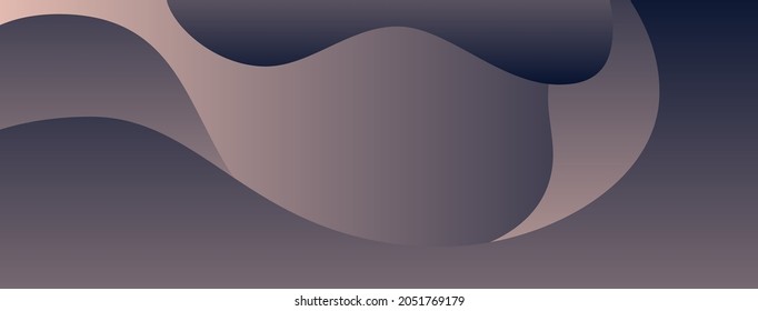 fluid, shapes, abstract, dark blue, scallop seashell gradient wallpaper background vector illustration