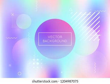 Fluid shapes background with liquid dynamic elements. Holographic bauhaus gradient with memphis. Graphic template for book, annual, mobile interface, web app. Spectrum fluid shapes background.