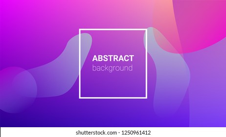 Fluid Shapes. Banner Design Composition. Modern Geometric Pattern. Horizontal Orientation. Fluid Shapes.