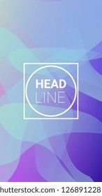 Fluid Shapes. Banner Design Composition. Modern Geometric Pattern. Horizontal Orientation. Fluid Shapes.