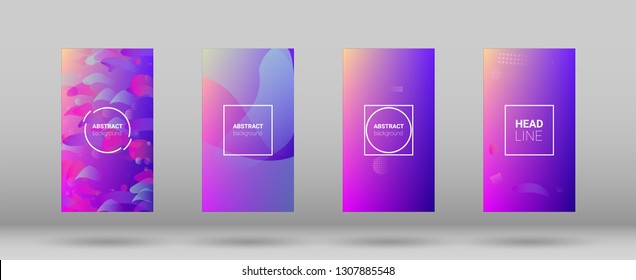 Fluid Shapes. Banner Design Composition. Modern Geometric Pattern. Horizontal Orientation. Fluid Shapes.