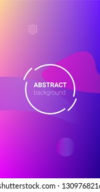Fluid Shapes. Banner Design Composition. Horizontal Orientation. Modern Geometric Pattern. Fluid Shapes.