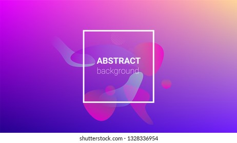 Fluid Shapes. Banner Design Composition. Modern Geometric Pattern. Horizontal Orientation. Fluid Shapes.