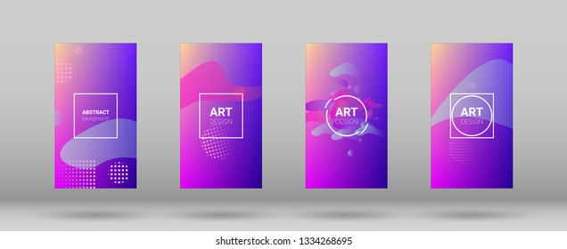 Fluid Shapes. Banner Design Composition. Modern Geometric Pattern. Horizontal Orientation. Fluid Shapes.