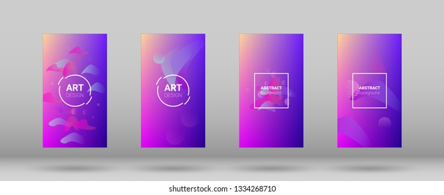 Fluid Shapes. Banner Design Composition. Modern Geometric Pattern. Horizontal Orientation. Fluid Shapes.