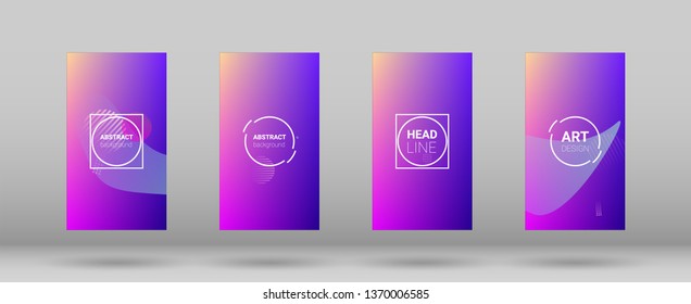Fluid Shapes. Banner Design Composition. Horizontal Orientation. Modern Geometric Pattern. Fluid Shapes.
