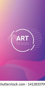 Fluid Shapes. Banner Design Composition. Modern Geometric Pattern. Horizontal Orientation. Fluid Shapes.