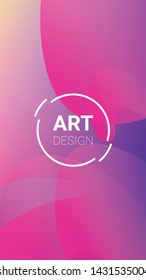 Fluid Shapes. Banner Design Composition. Horizontal Orientation. Modern Geometric Pattern. Fluid Shapes.