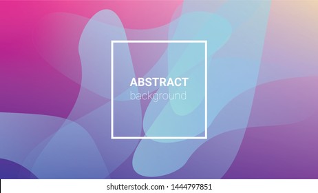 Fluid Shapes. Banner Design Composition. Modern Geometric Pattern. Horizontal Orientation. Fluid Shapes.