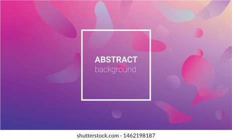 Fluid Shapes. Banner Design Composition. Horizontal Orientation. Modern Geometric Pattern. Fluid Shapes.