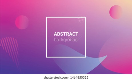 Fluid Shapes. Banner Design Composition. Modern Geometric Pattern. Horizontal Orientation. Fluid Shapes.