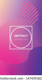 Fluid Shapes. Banner Design Composition. Horizontal Orientation. Modern Geometric Pattern. Fluid Shapes.