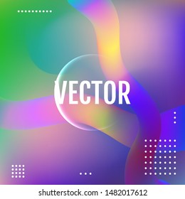 Fluid shapes composition. Abstract fluid color pattern