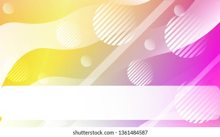 Fluid shapes composition with Abstract Wavy Background with Lines, Circle. For Business Presentation Wallpaper, Flyer, Cover, Landing Page. Vector Illustration with Color Gradient