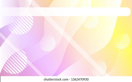 Fluid shapes composition with Abstract Wavy Background with Lines, Circle. For Business Presentation Wallpaper, Flyer, Cover, Landing Page. Vector Illustration with Color Gradient