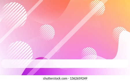 Fluid shapes composition with Abstract Wavy Background with Lines, Circle. For Business Presentation Wallpaper, Flyer, Cover, Landing Page. Vector Illustration with Color Gradient