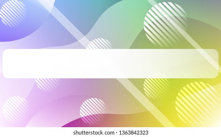 Fluid shapes composition with Abstract Wavy Background with Lines, Circle. For Business Presentation Wallpaper, Flyer, Cover, Landing Page. Vector Illustration with Color Gradient