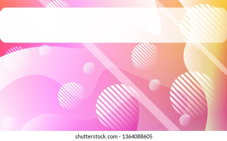 Fluid shapes composition with Abstract Wavy Background with Lines, Circle. For Business Presentation Wallpaper, Flyer, Cover, Landing Page. Vector Illustration with Color Gradient