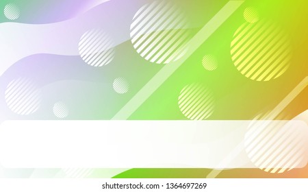 Fluid shapes composition with Abstract Wavy Background with Lines, Circle. For Business Presentation Wallpaper, Flyer, Cover, Landing Page. Vector Illustration with Color Gradient