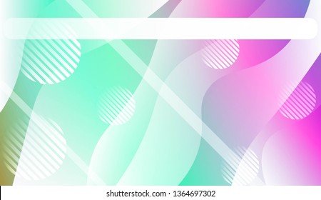 Fluid shapes composition with Abstract Wavy Background with Lines, Circle. For Business Presentation Wallpaper, Flyer, Cover, Landing Page. Vector Illustration with Color Gradient