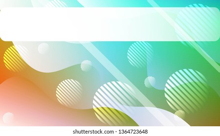 Fluid shapes composition with Abstract Wavy Background with Lines, Circle. For Business Presentation Wallpaper, Flyer, Cover, Landing Page. Vector Illustration with Color Gradient