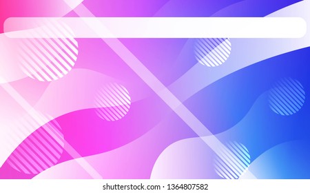 Fluid shapes composition with Abstract Wavy Background with Lines, Circle. For Business Presentation Wallpaper, Flyer, Cover, Landing Page. Vector Illustration with Color Gradient