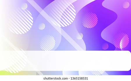 Fluid shapes composition with Abstract Wavy Background with Lines, Circle. For Business Presentation Wallpaper, Flyer, Cover, Landing Page. Vector Illustration with Color Gradient