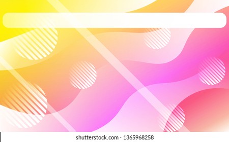 Fluid shapes composition with Abstract Wavy Background with Lines, Circle. For Business Presentation Wallpaper, Flyer, Cover, Landing Page. Vector Illustration with Color Gradient