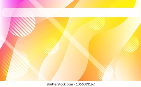 Fluid shapes composition with Abstract Wavy Background with Lines, Circle. For Business Presentation Wallpaper, Flyer, Cover, Landing Page. Vector Illustration with Color Gradient