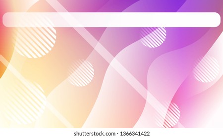 Fluid shapes composition with Abstract Wavy Background with Lines, Circle. For Business Presentation Wallpaper, Flyer, Cover, Landing Page. Vector Illustration with Color Gradient